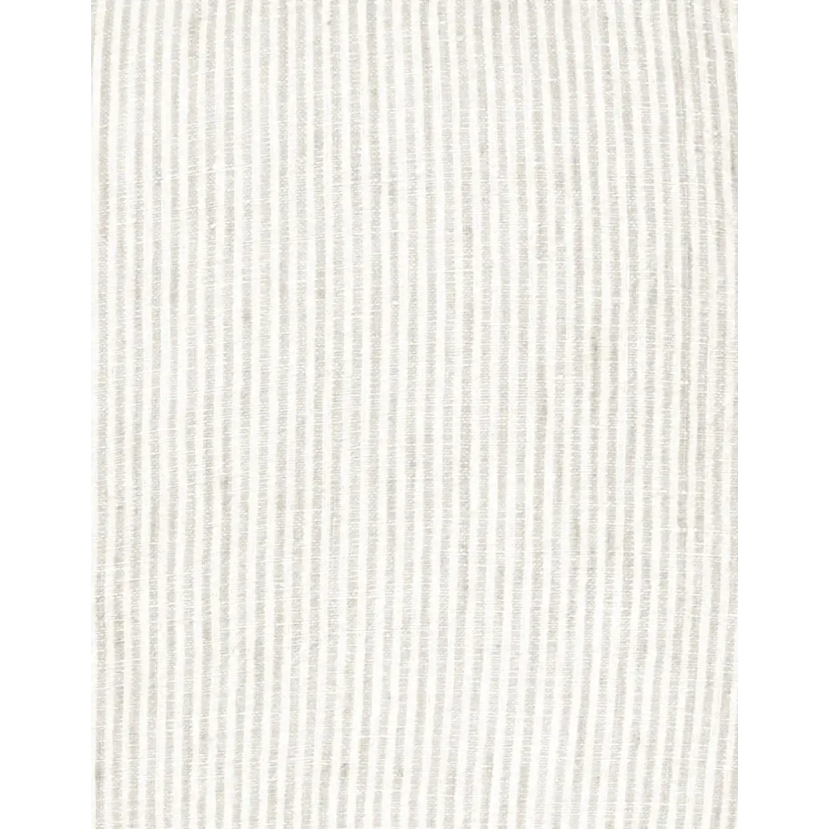 Anaya Natural Beige & White Striped 26x26 Down So Soft Linen Pillow