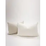 Anaya Waffle Weave Pillow White 14x20 Down Cotton