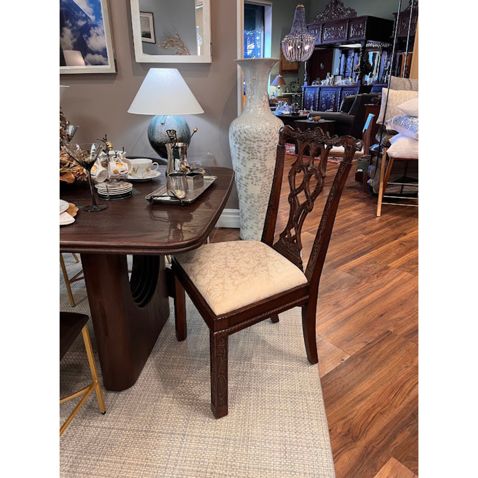 Jonathan Charles Mahogany Side Chair
