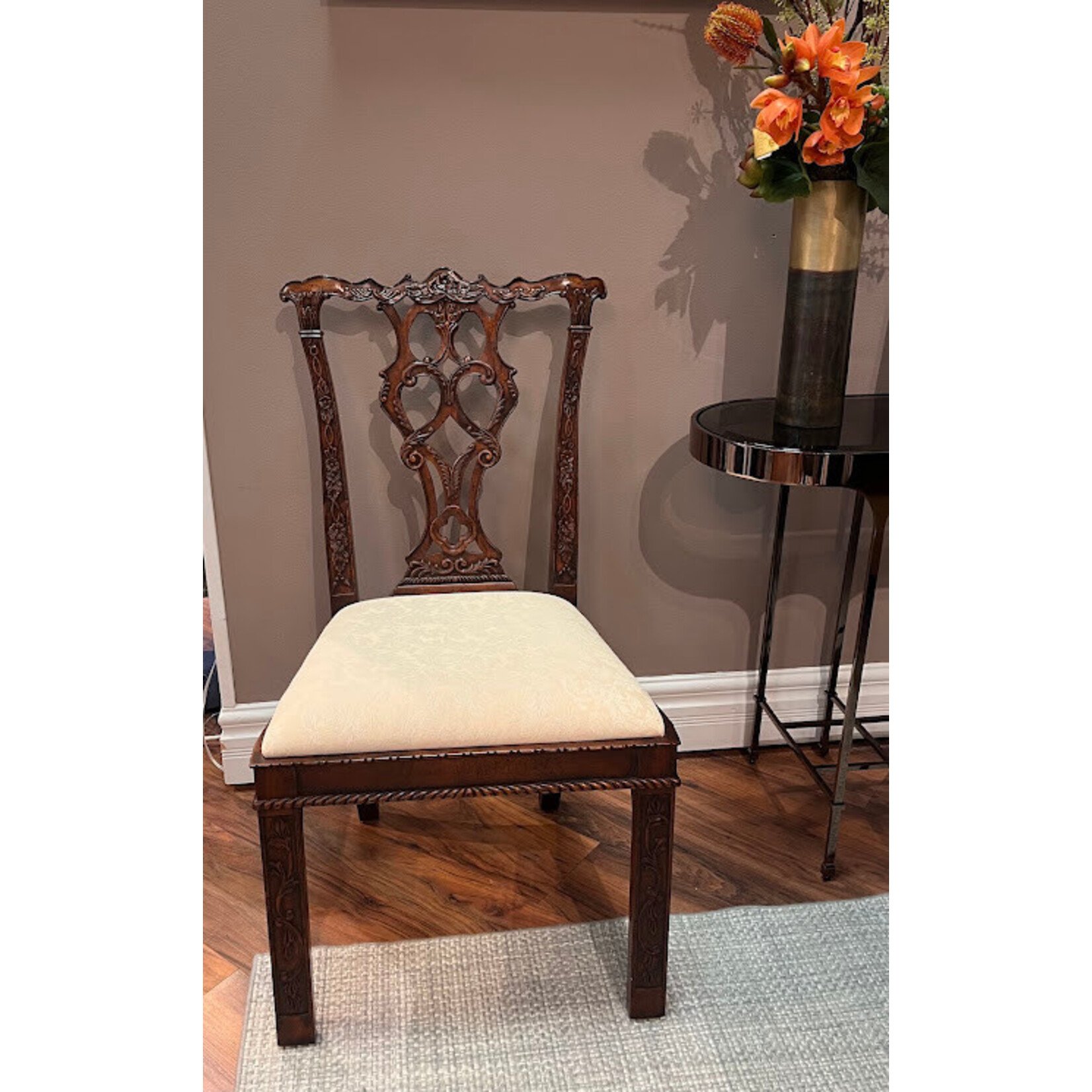 Jonathan Charles Mahogany Side Chair