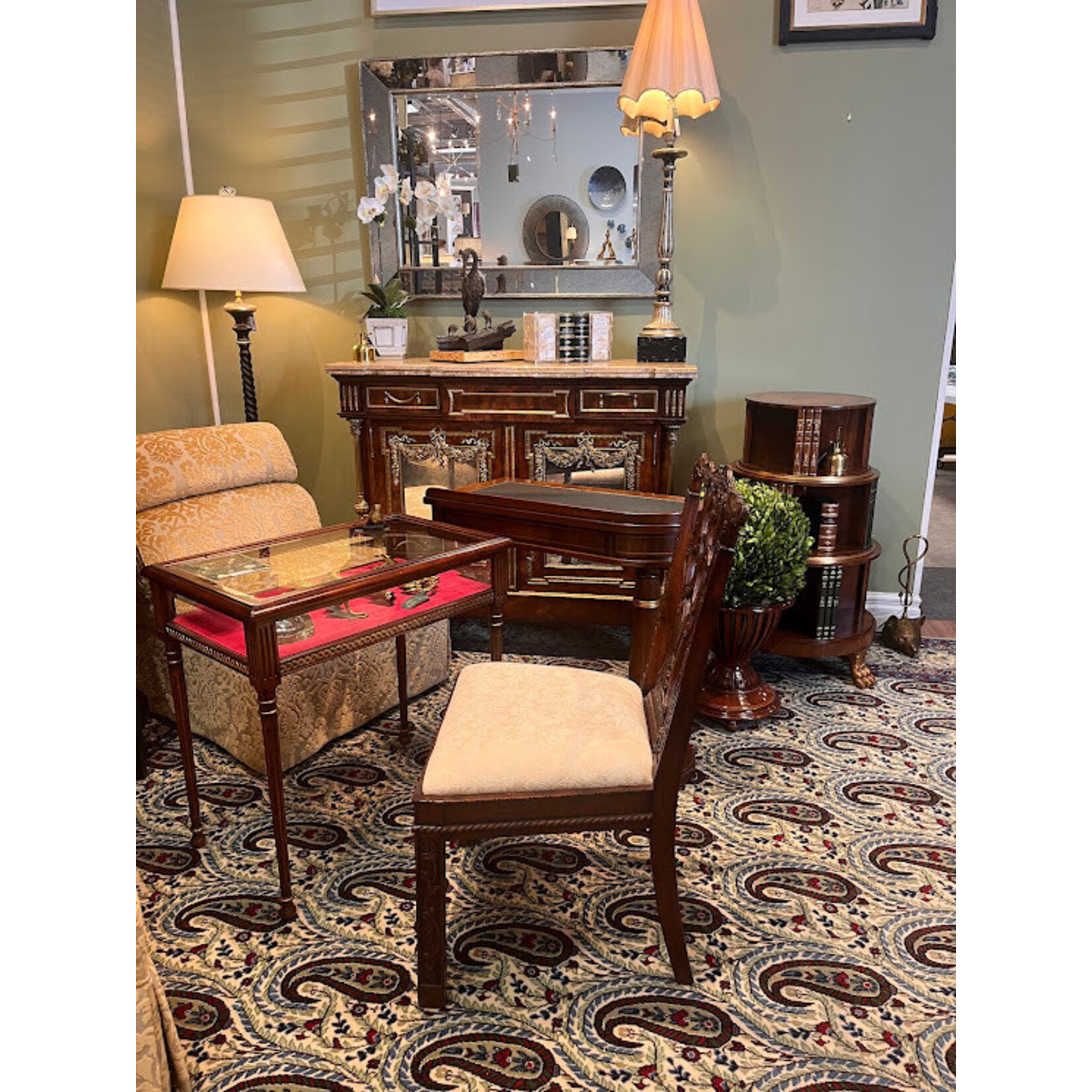 Jonathan Charles Mahogany Side Chair