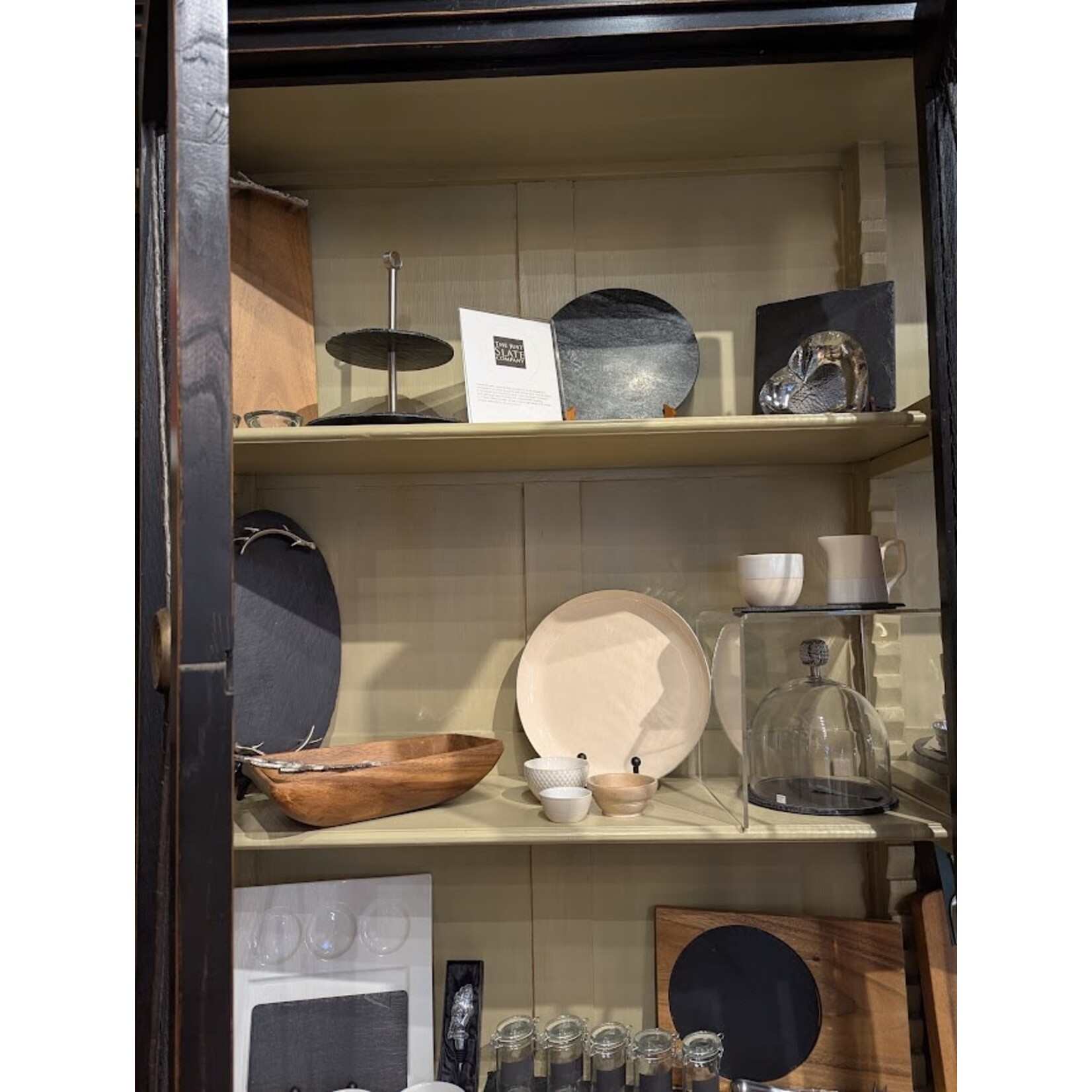 Just Slate Company Acacia Wood Salad Bowl with Serving Spoons