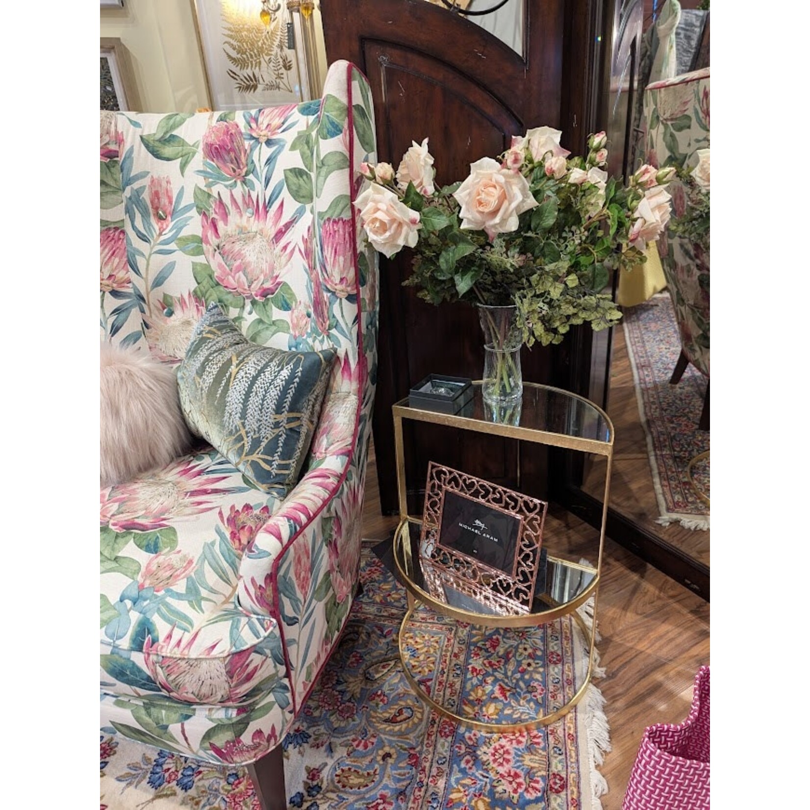 Winward Floral & Seasonal Decor Artificial Light Pink English Rose Sweet Juliet Stem 22"