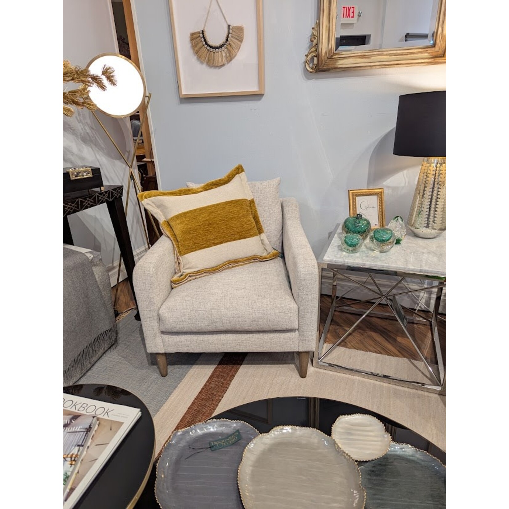 Vanguard Furniture Thea Chair Jack Linen Fabric