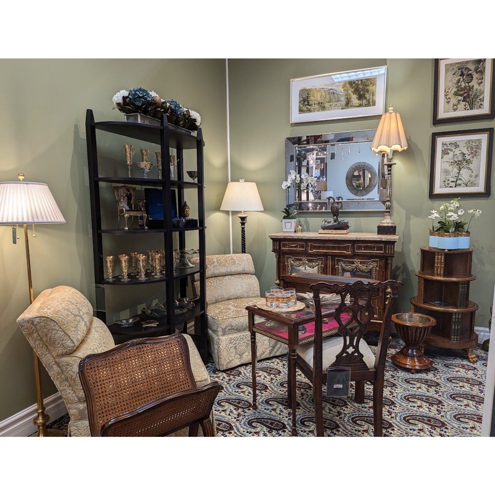 Jonathan Charles Mahogany Side Chair