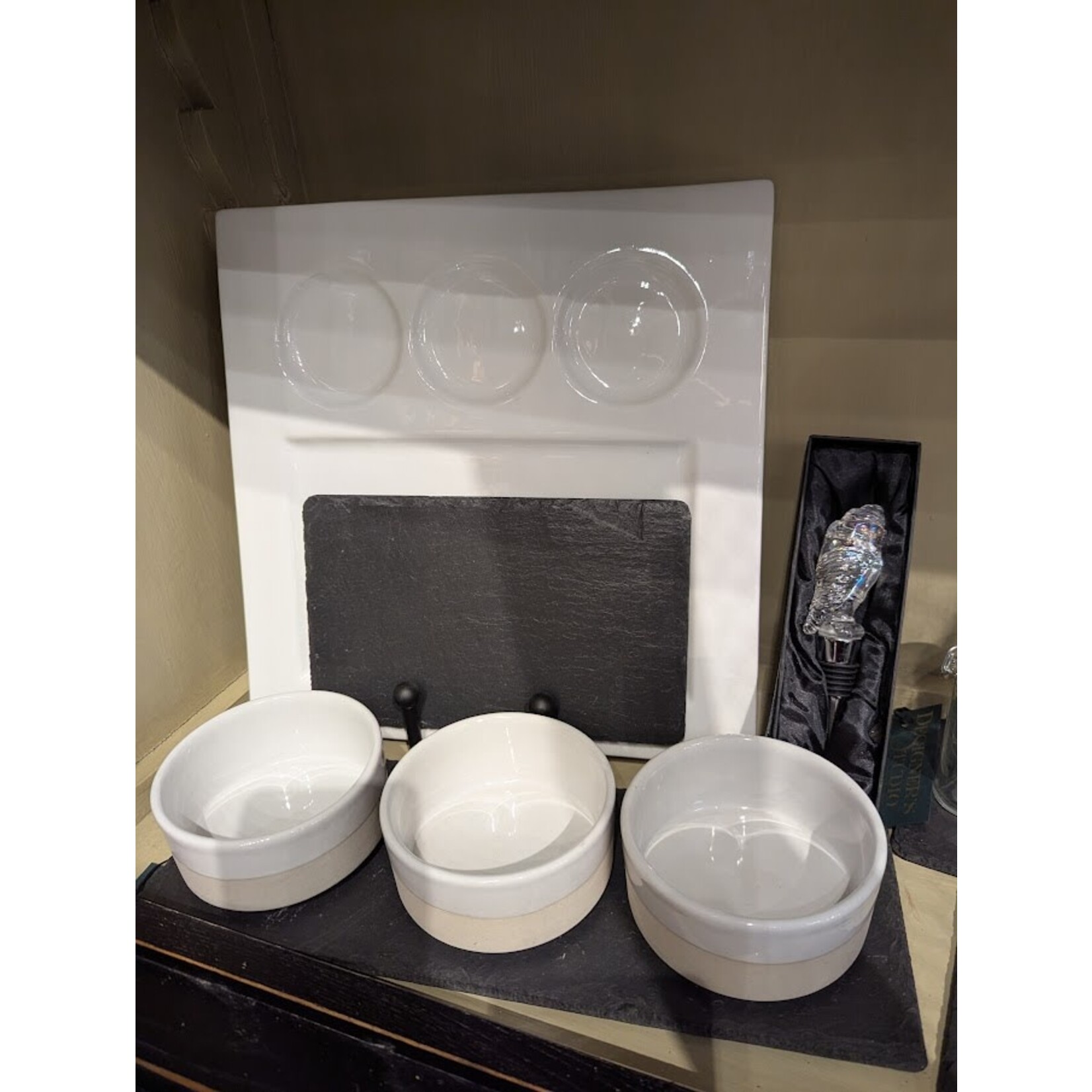 Just Slate Company Stoneware Mezze Set
