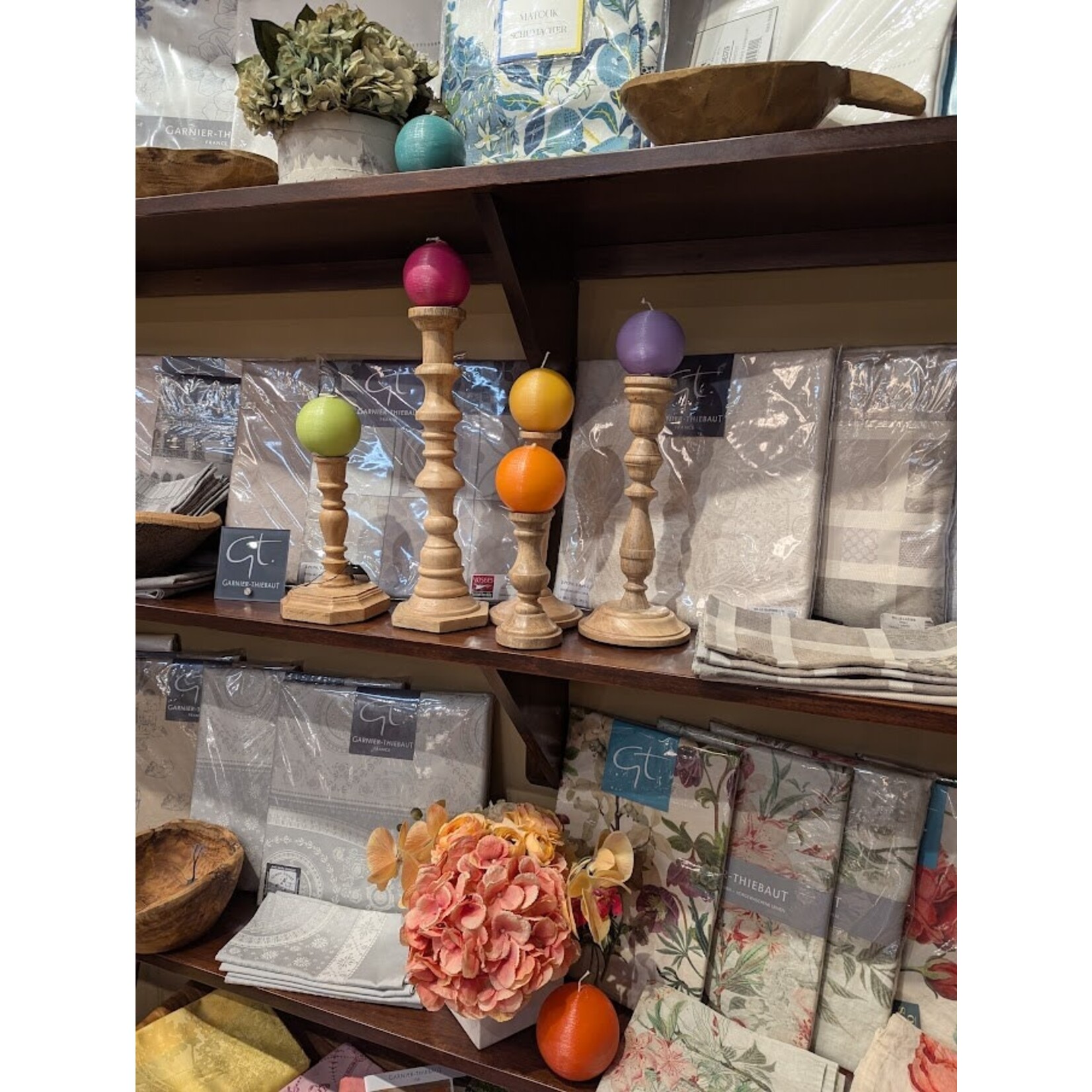 Point a la Ligne Sphere #2 Peony Candle