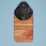 be Home Helena Black Marble Tab Board Large