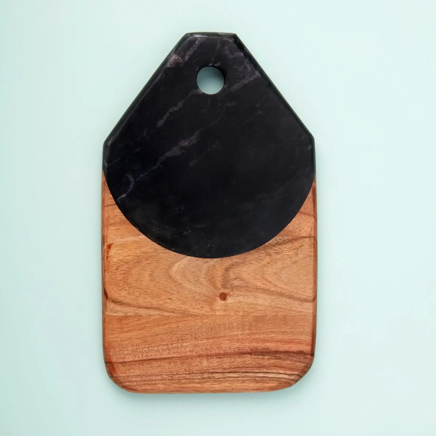 be Home Helena Black Marble Tab Board Small