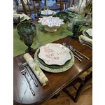 Karen Lee Ballard Tan Grey Floral Napkin