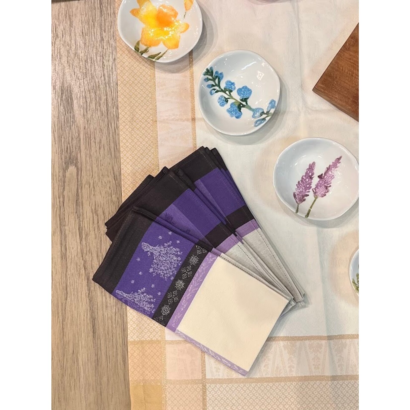 La Maisonnette Lavanderaie Lavender French Napkin