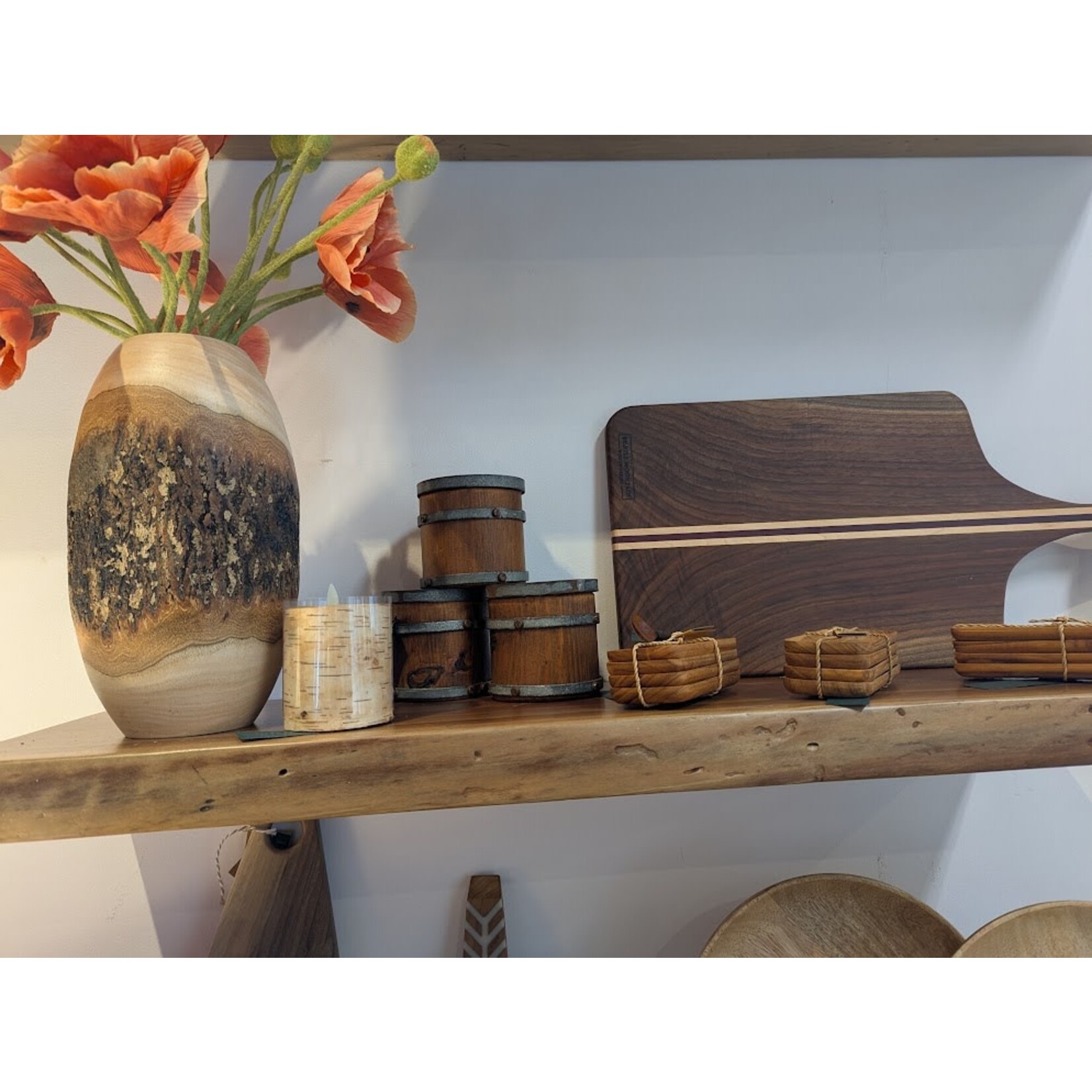 be Home Teak Small Trays Set of 4
