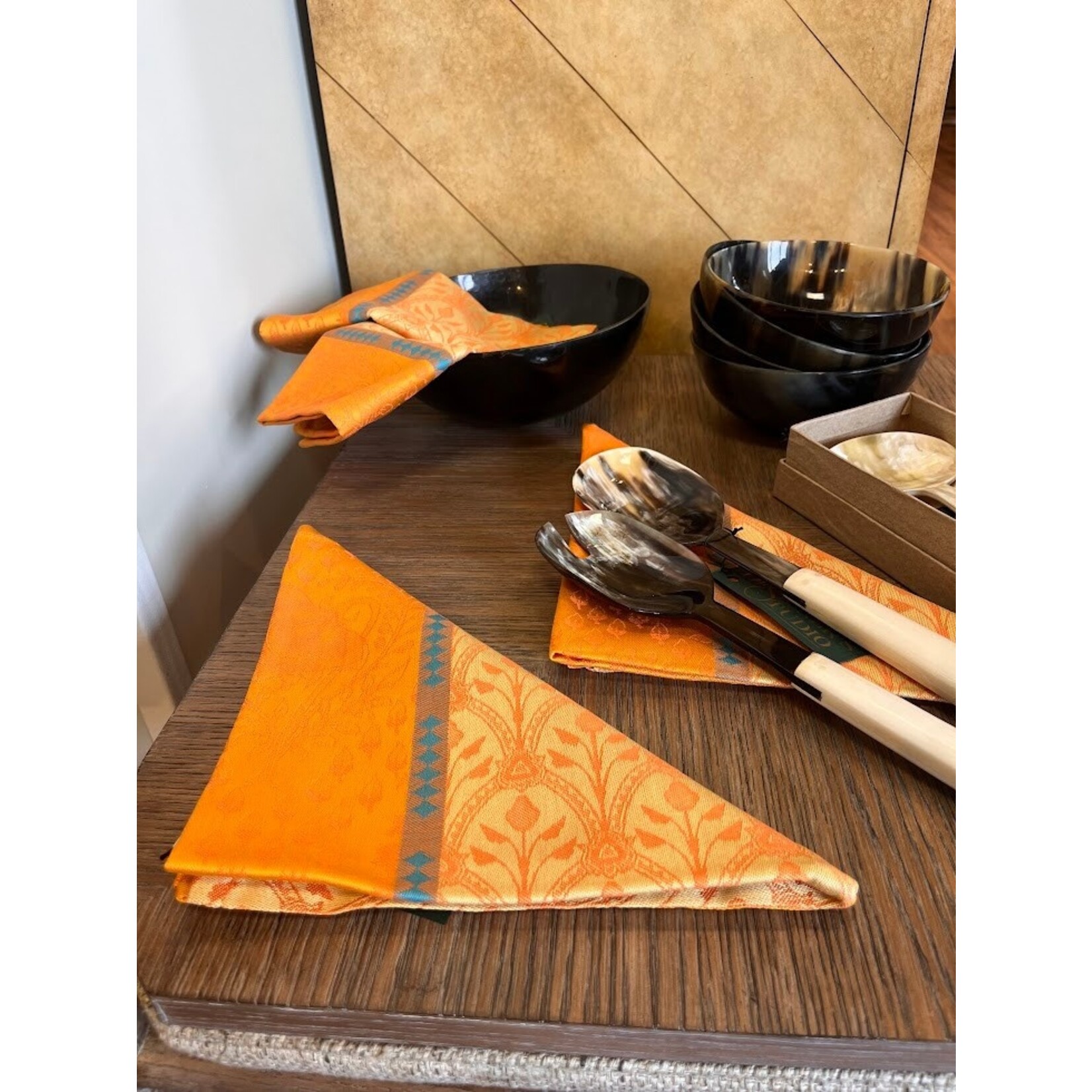 Carole Stupell LTD Natural African Horn Salad Set of 5
