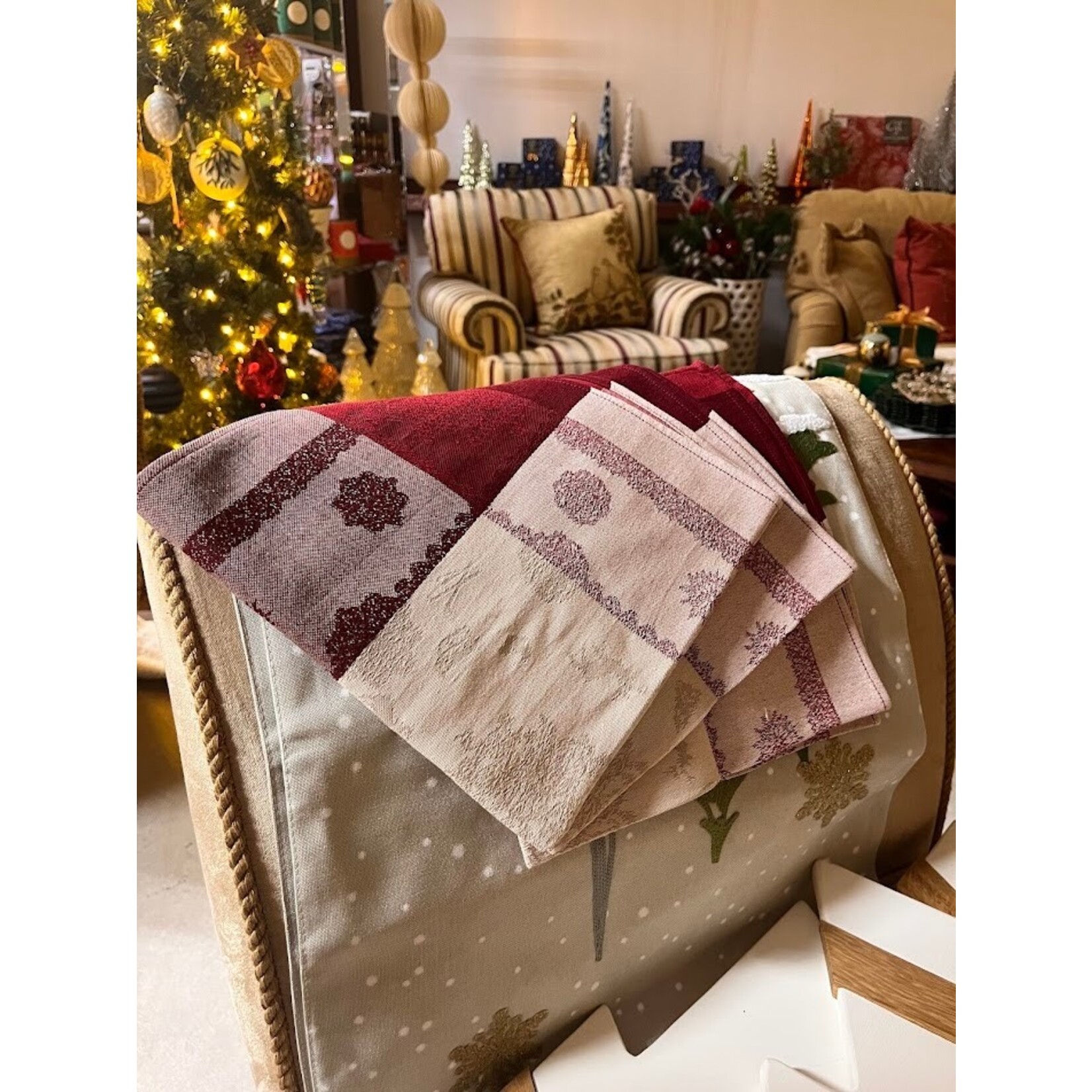 La Maisonnette La Clusaz White Rouge Napkin