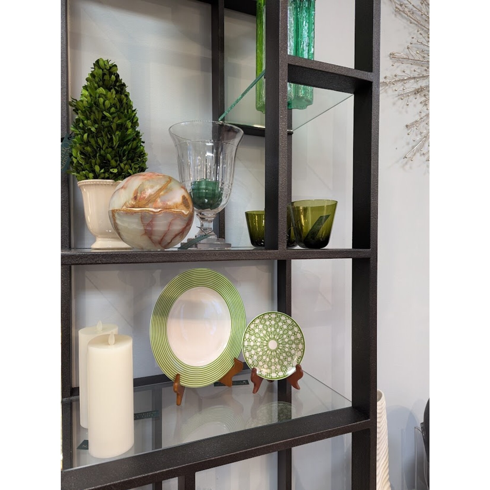 Caskata Newport Verde Canape Plates Set of 4