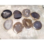 Blue Ocean Traders Gold Edge Agate Slice