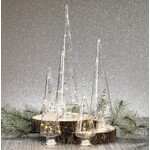 Zodax LED Glass Tree with Silver Beads