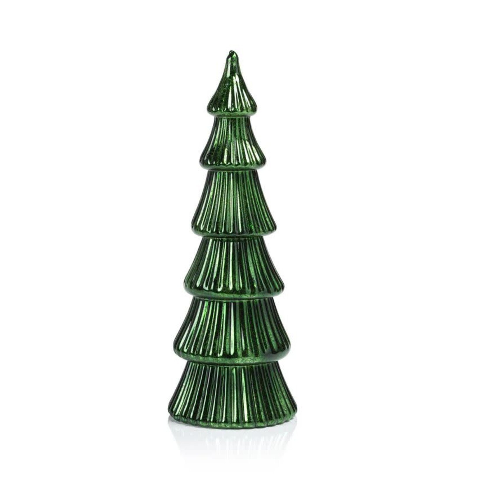 Zodax LED Ribbed Antique Tree Green