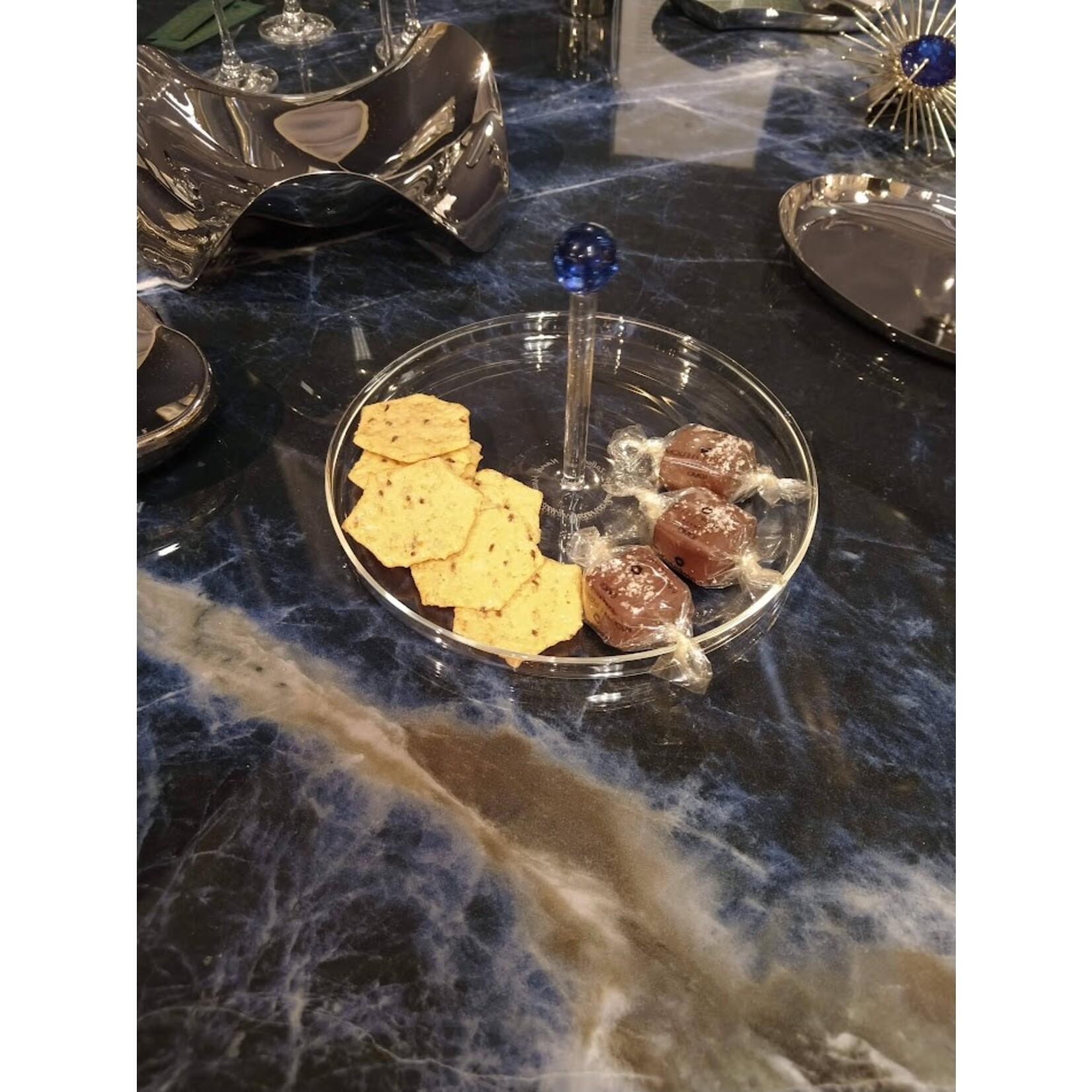 Zafferano Bilia Tray with Blue Handle