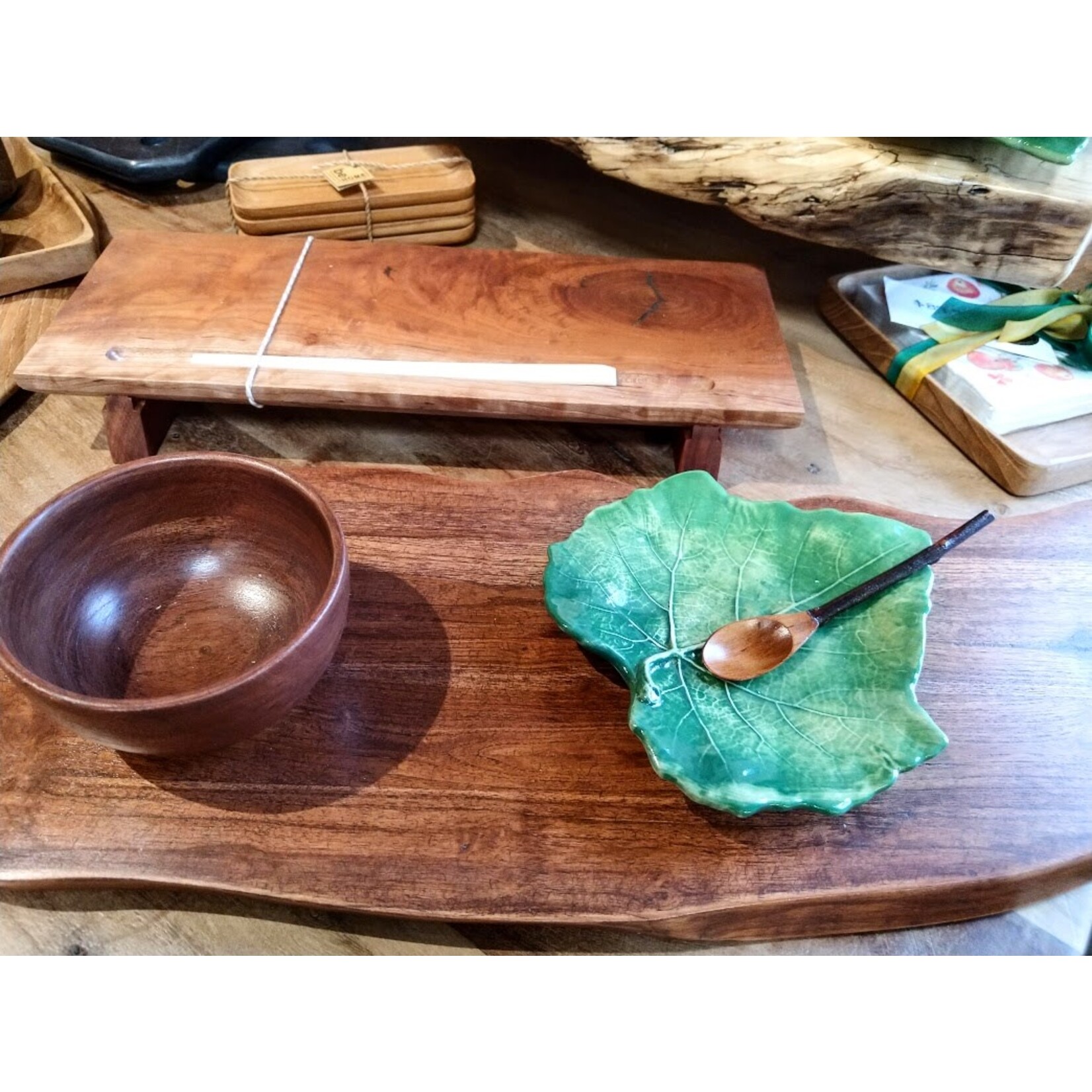 World Treasure Co Bark Handled Spoon Round