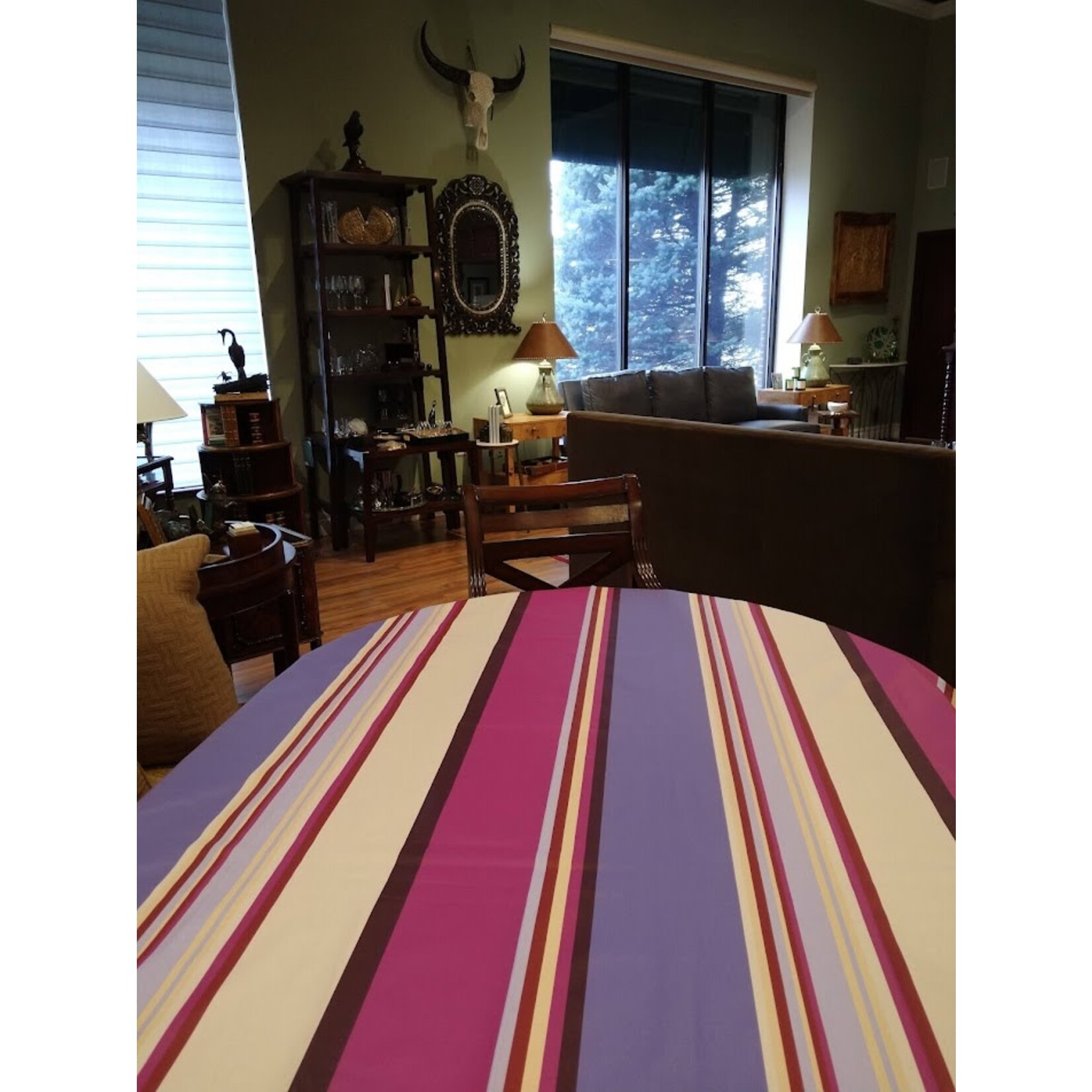 La Maisonnette Sebastian Violet Tablecloth