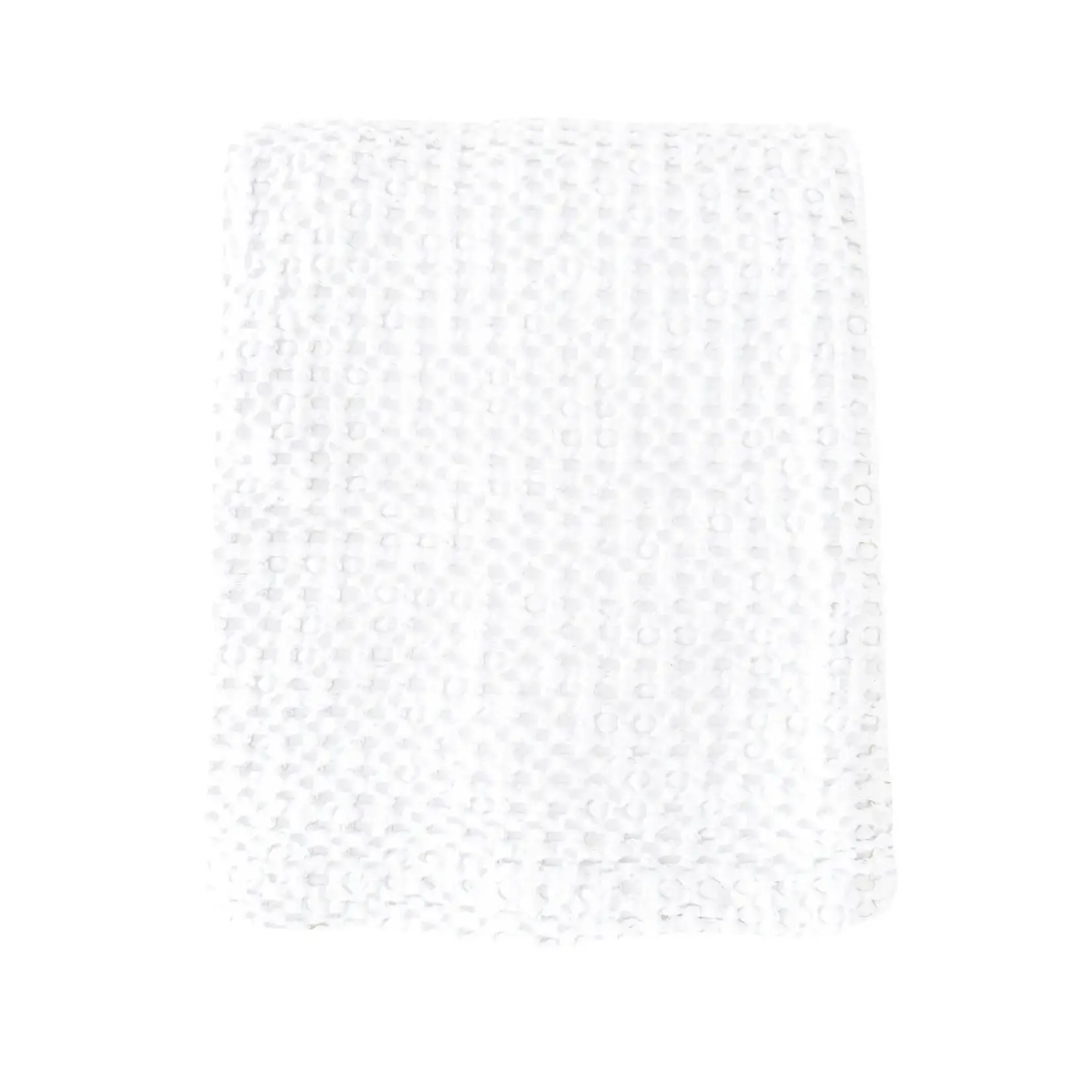 Anaya Stonewashed White Cotton Waffle Bed Blanket Queen King
