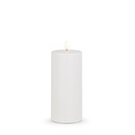 RAZ Imports Outdoor White Pillar Flameless Candle 3x7