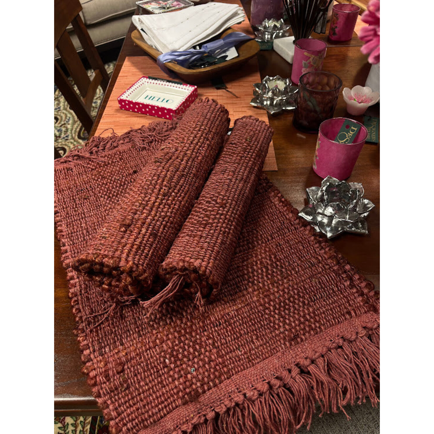 Napa Home and Garden Rae Woven Fringe Placemat