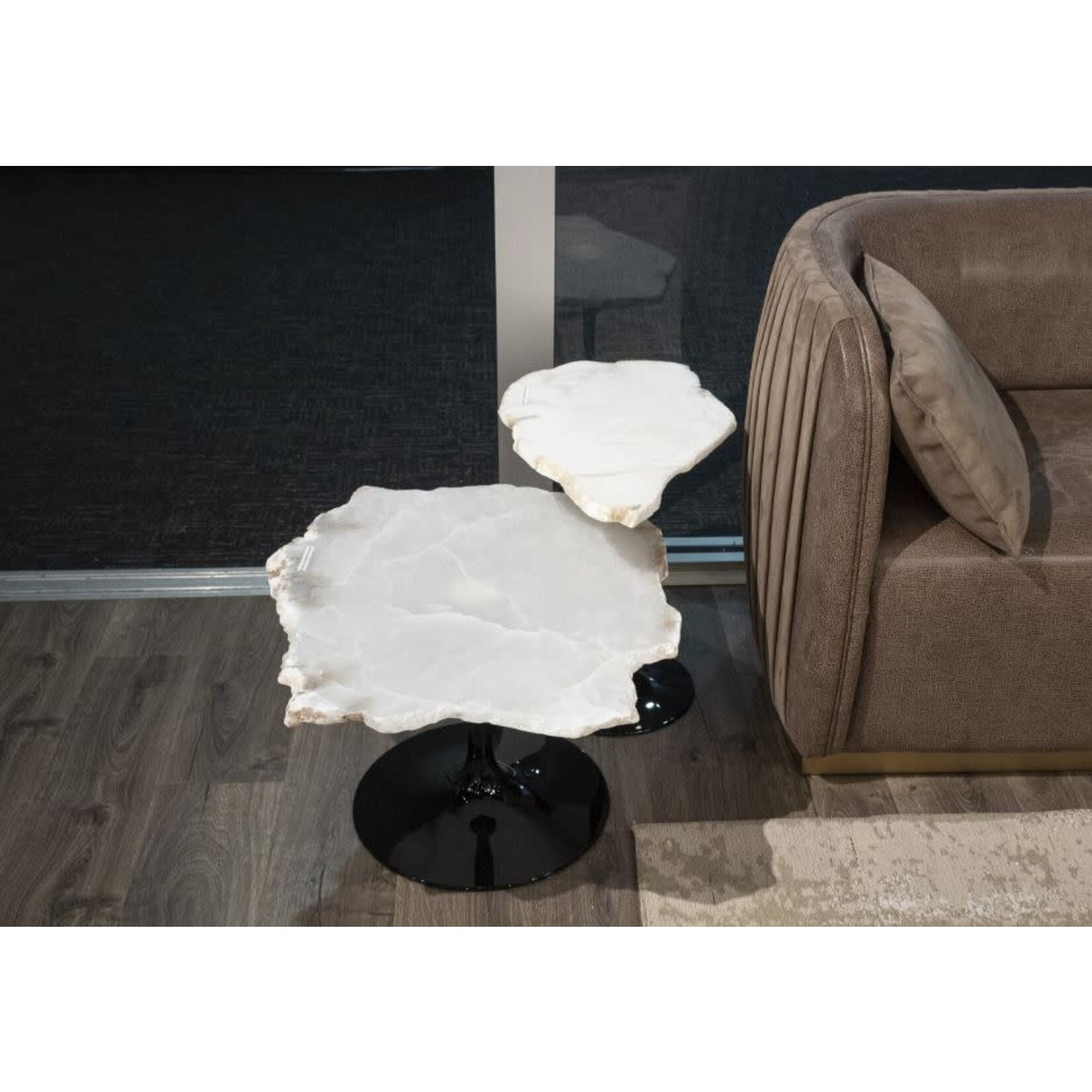 Stone International Alabaster Side Table