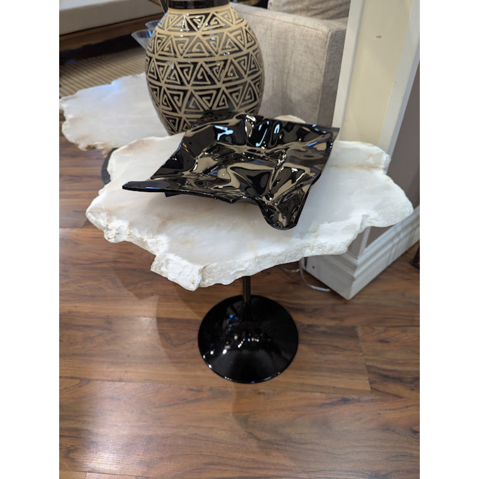 Stone International Alabaster Side Table