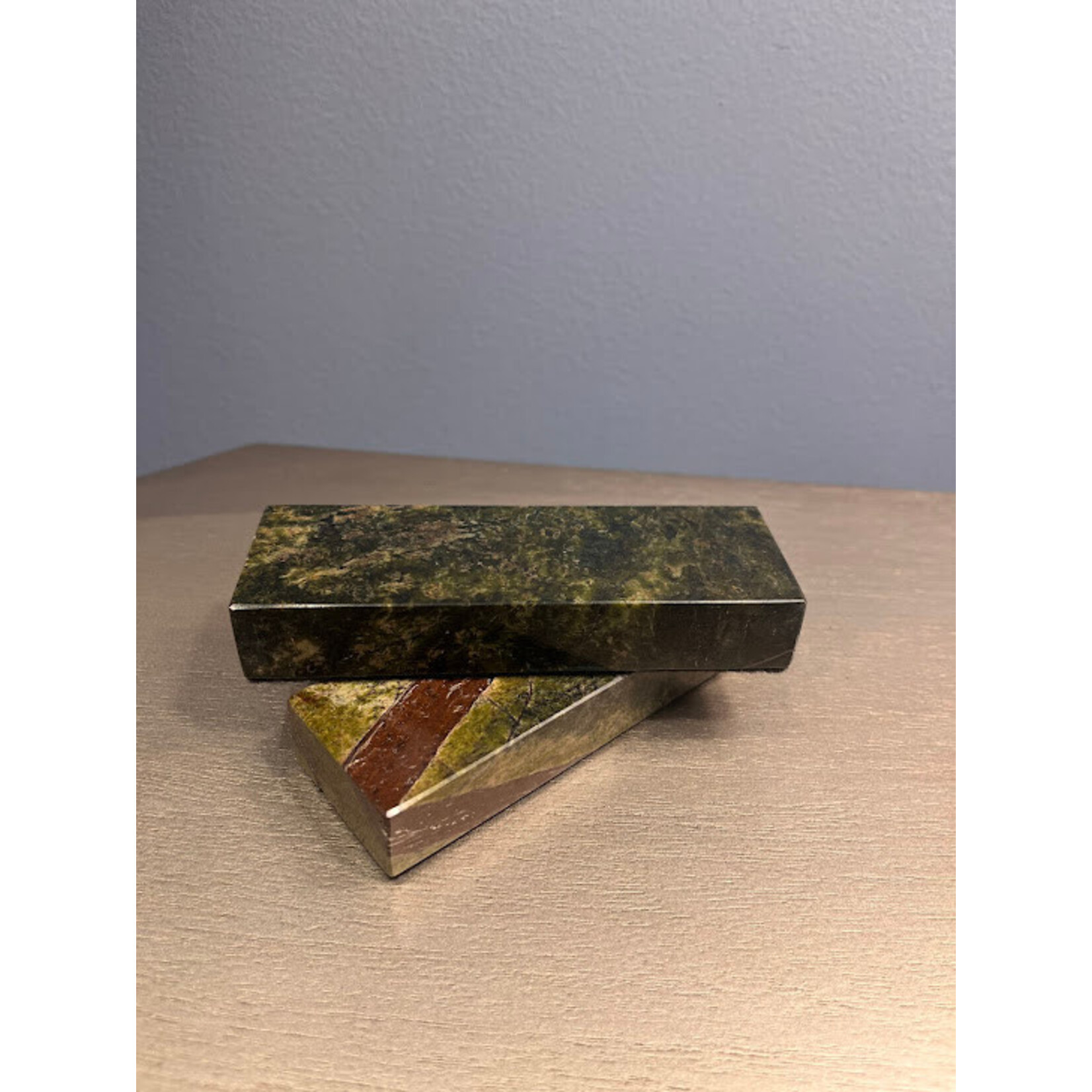 Stone International Marble Cutlery Holders Black Forest Green Set of 8