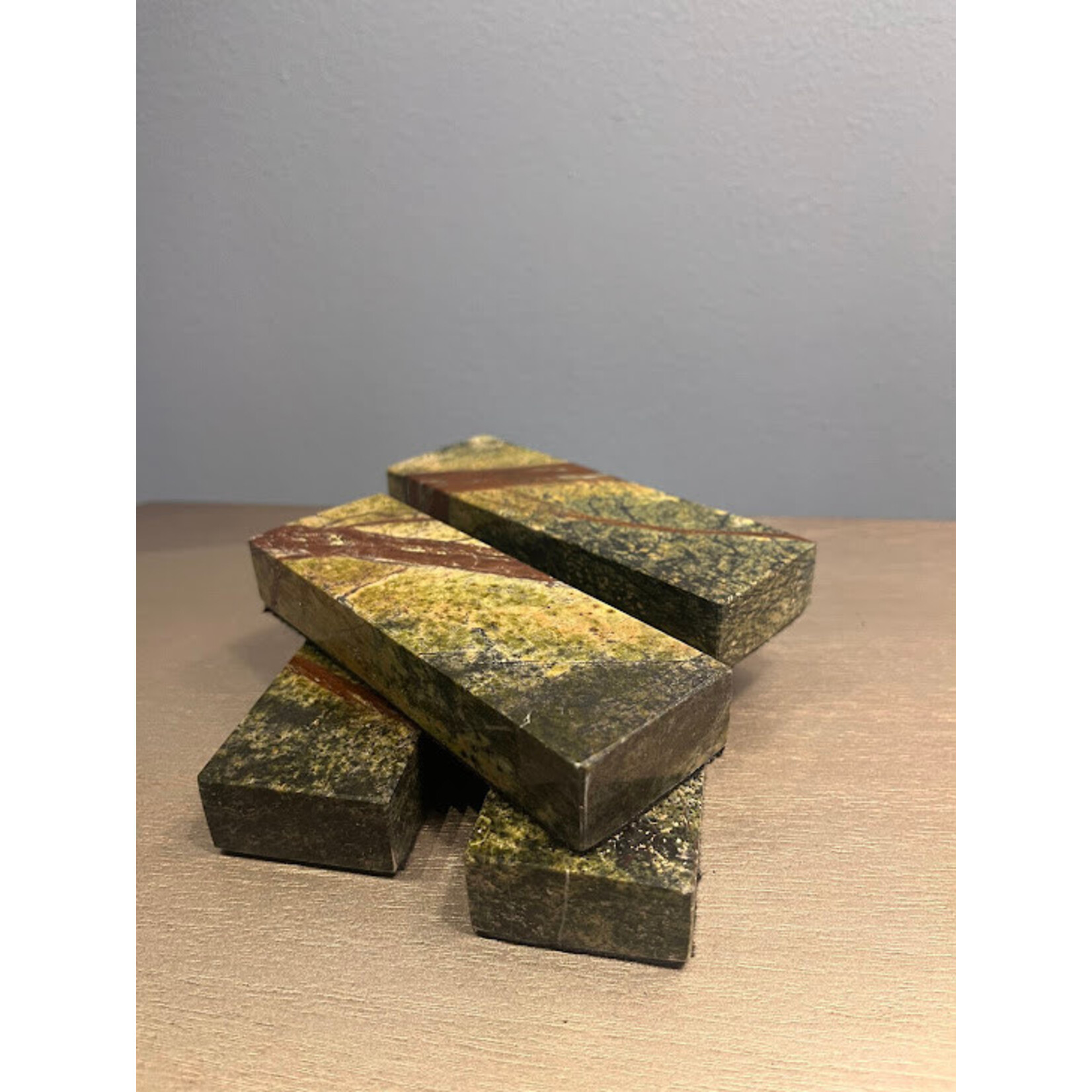 Stone International Marble Cutlery Holders Black Forest Green Set of 8