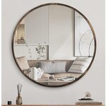 Stone International Bronze Onyx Round Mirror