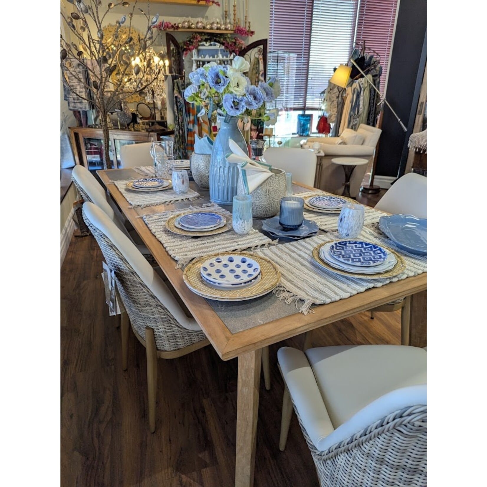 Summer Classics Madeira Natural Teak & Gray Outdoor Dining Table