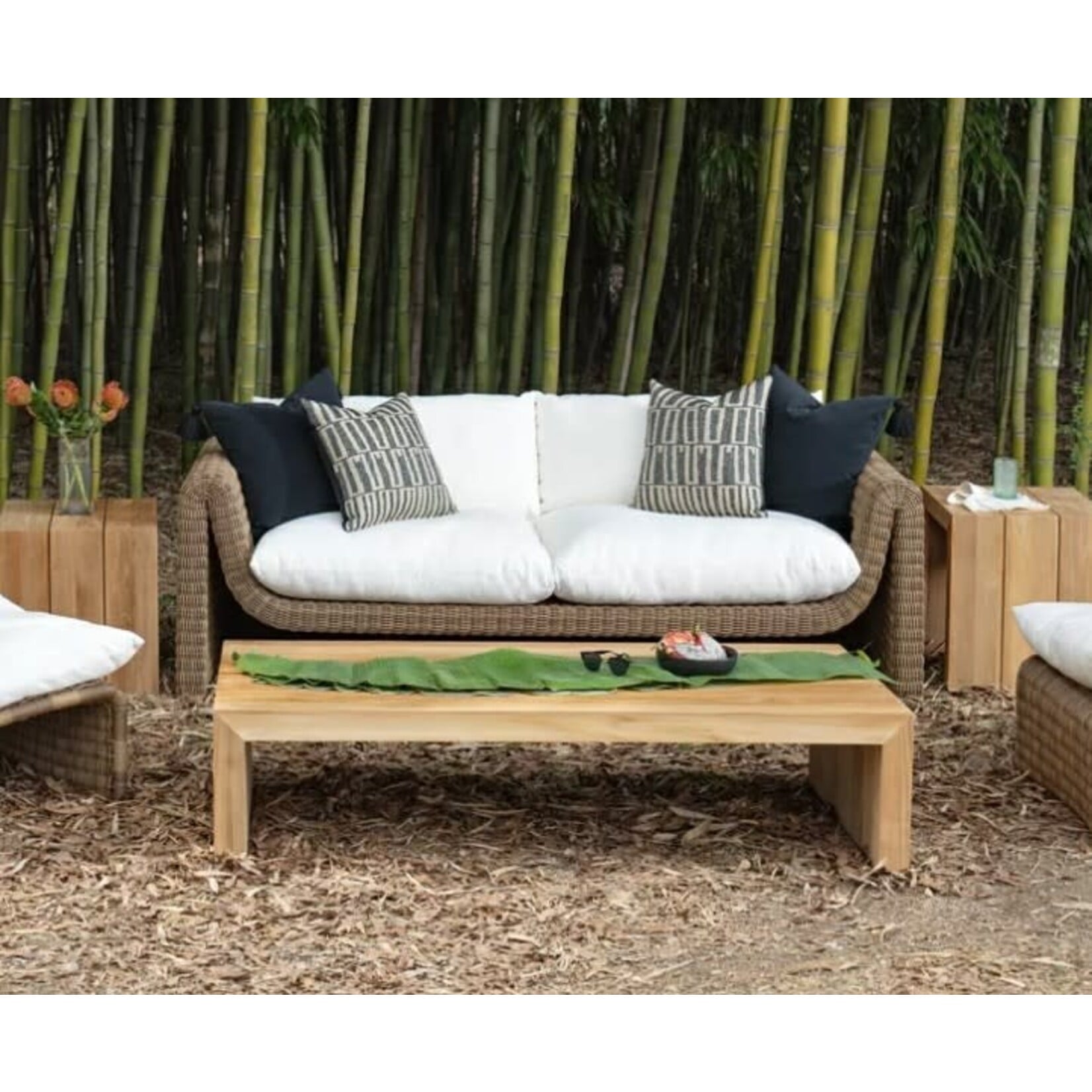 Summer Classics Messina Natural Teak Outdoor Side Table
