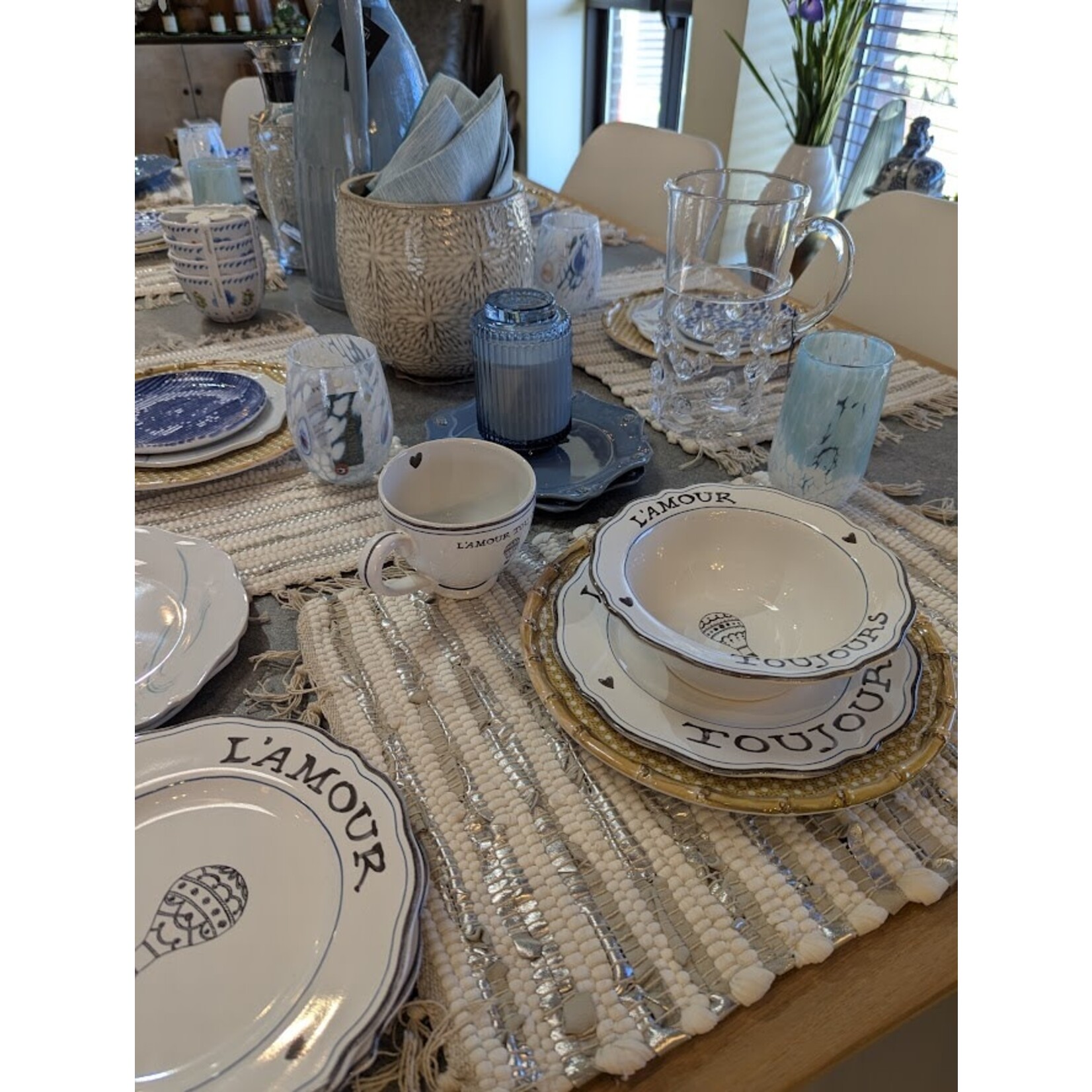 Campania Sand Dollar Cream Glazed Planter - Small 8.75″ x 8″