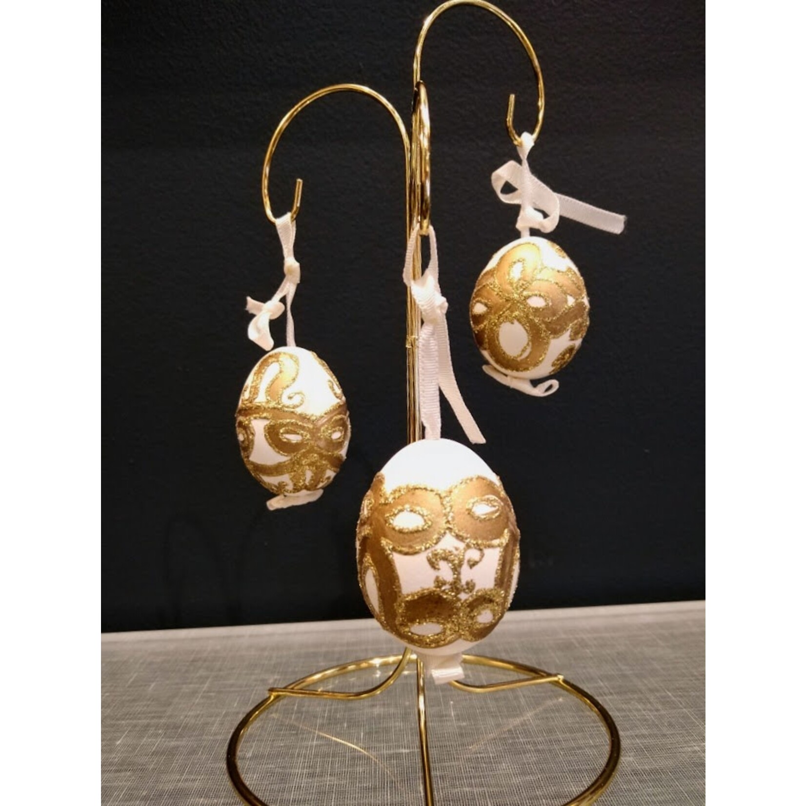 Peter Priess White & Gold Egg
