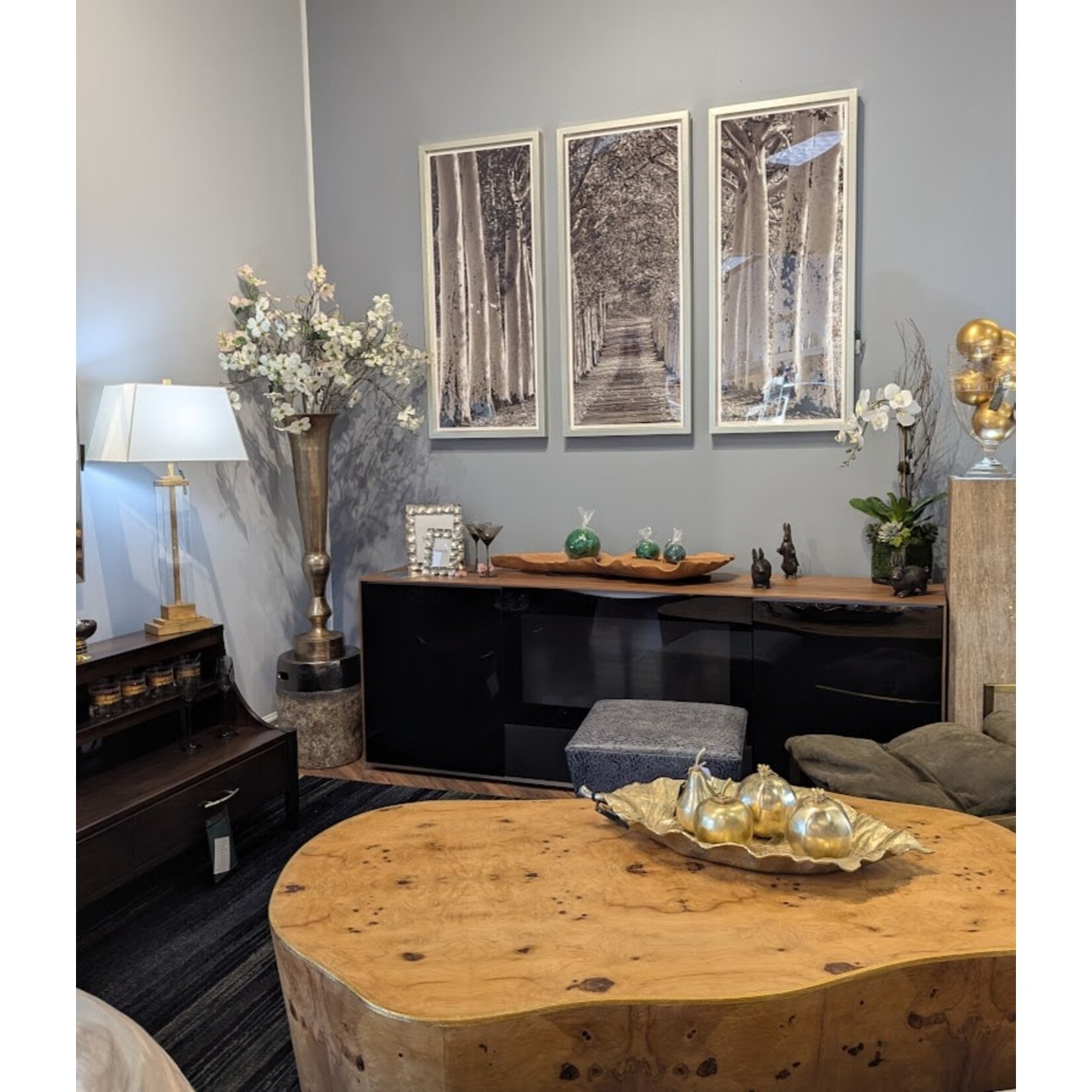 Winward Floral & Seasonal Decor Bronze Long Vase 40"