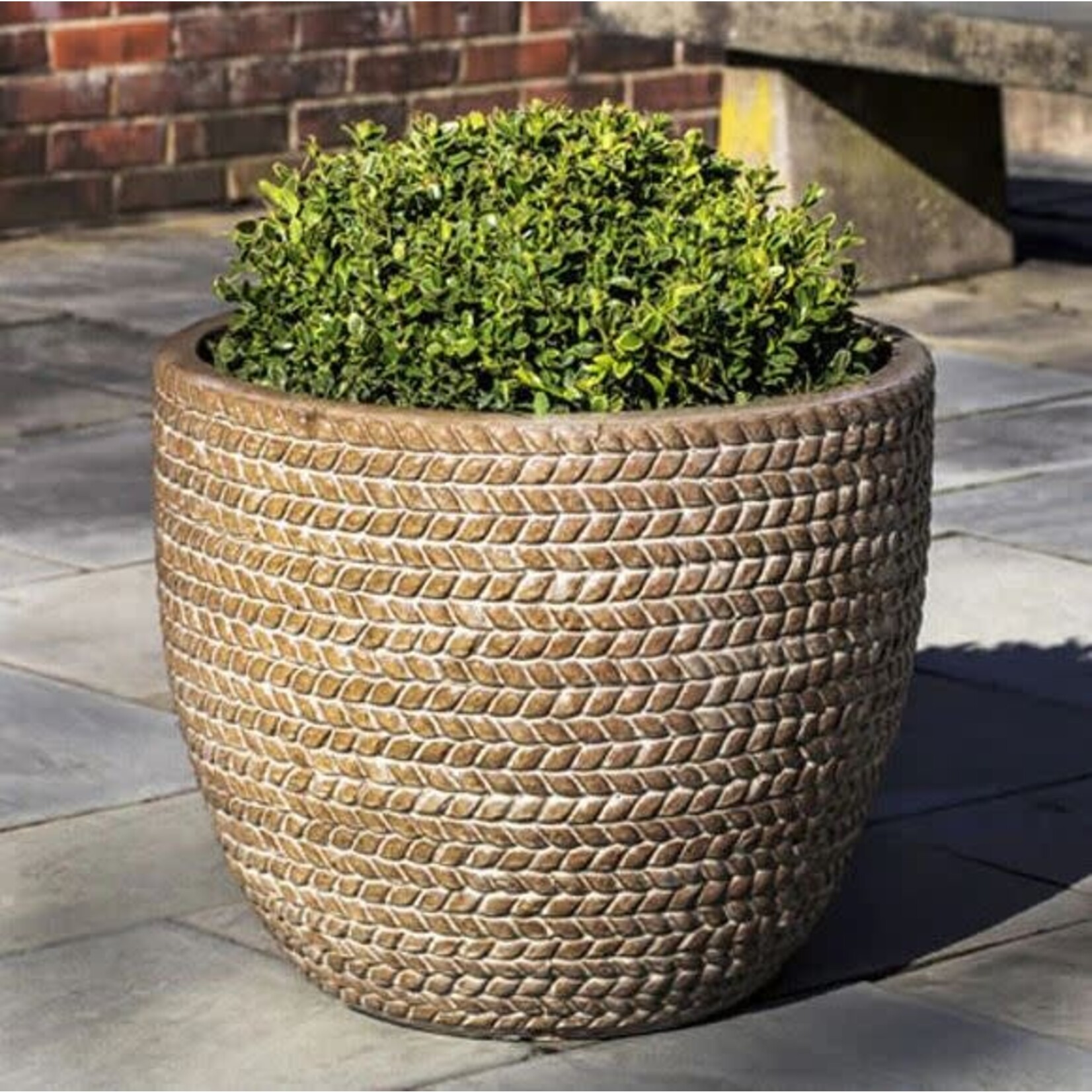 Campania Sisal Weave Handmade Ceramic Clay Planter