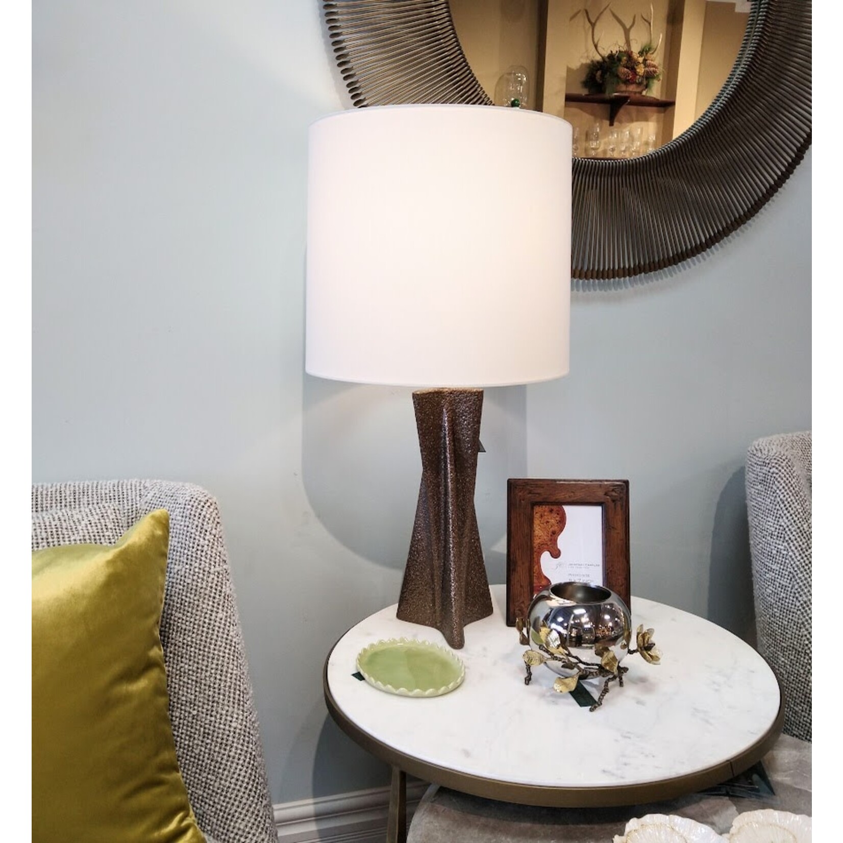Visual Comfort Aerin Gretl Large Lamp Chalk Burnt Gold