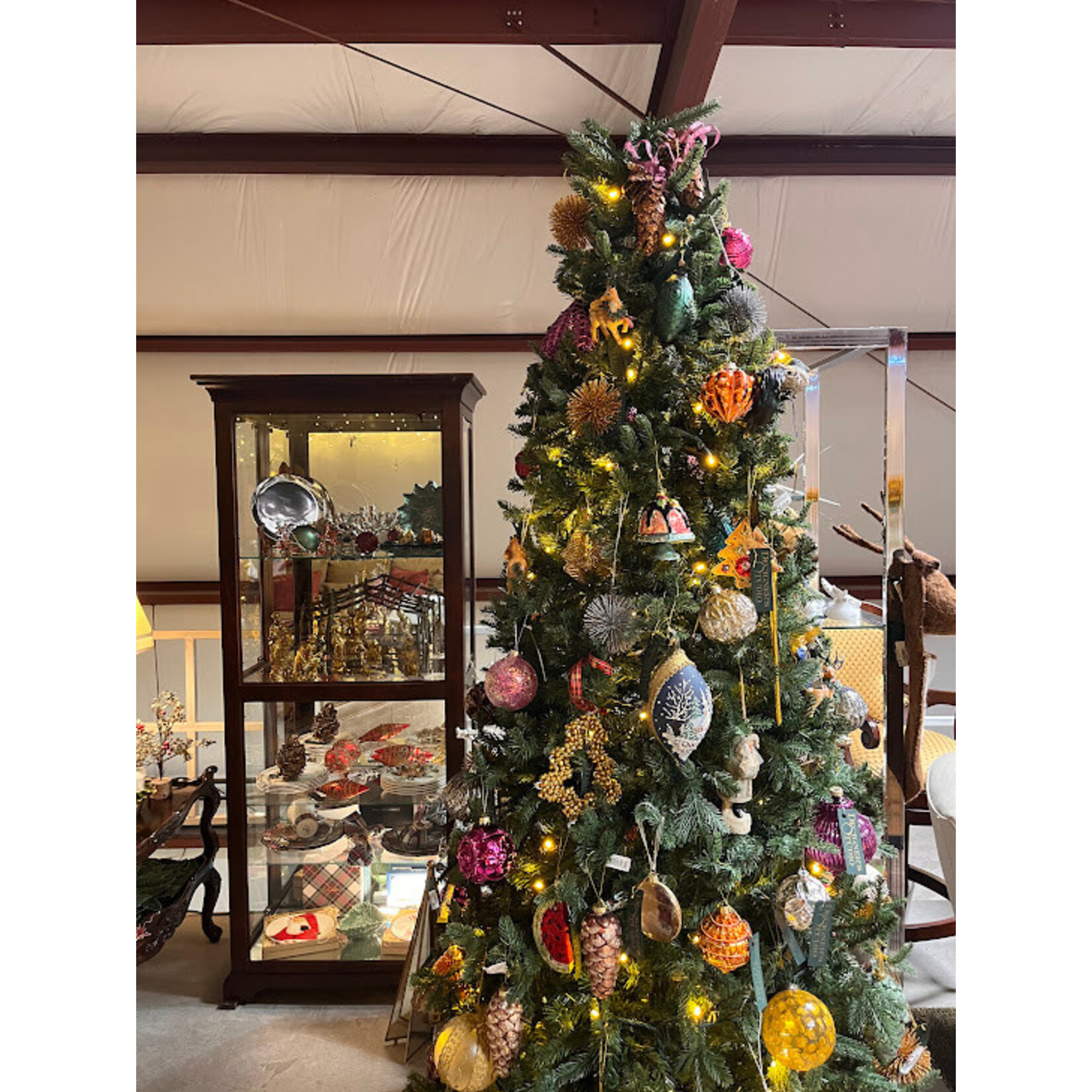 Napa Home and Garden Greenhouse Emerald Glass Drop Ornaments 5"