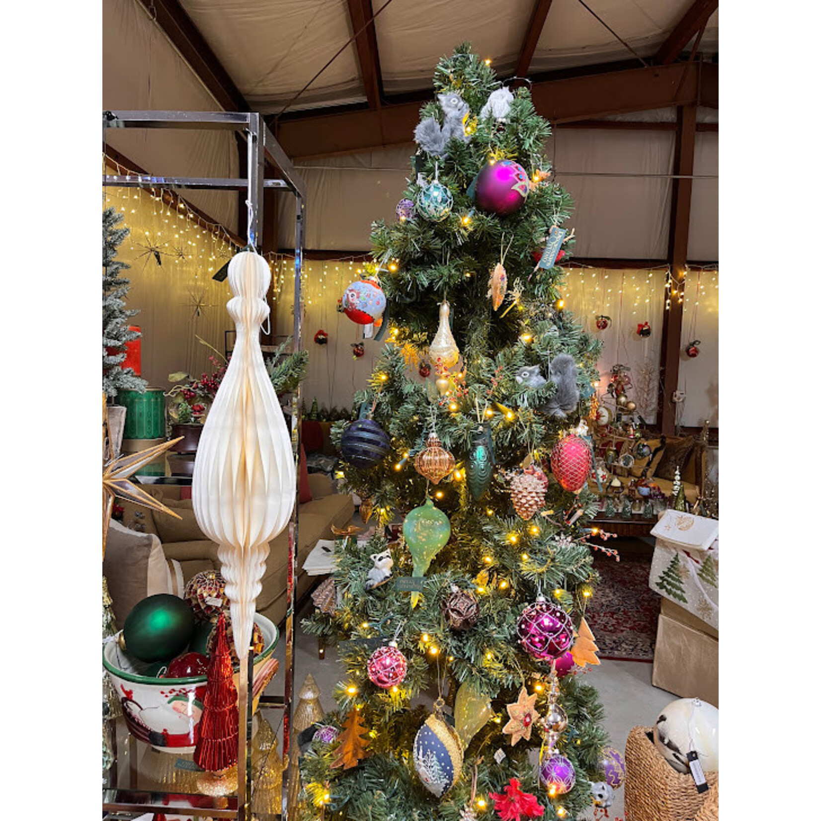 Napa Home and Garden Greenhouse Emerald Glass Drop Ornaments 5"