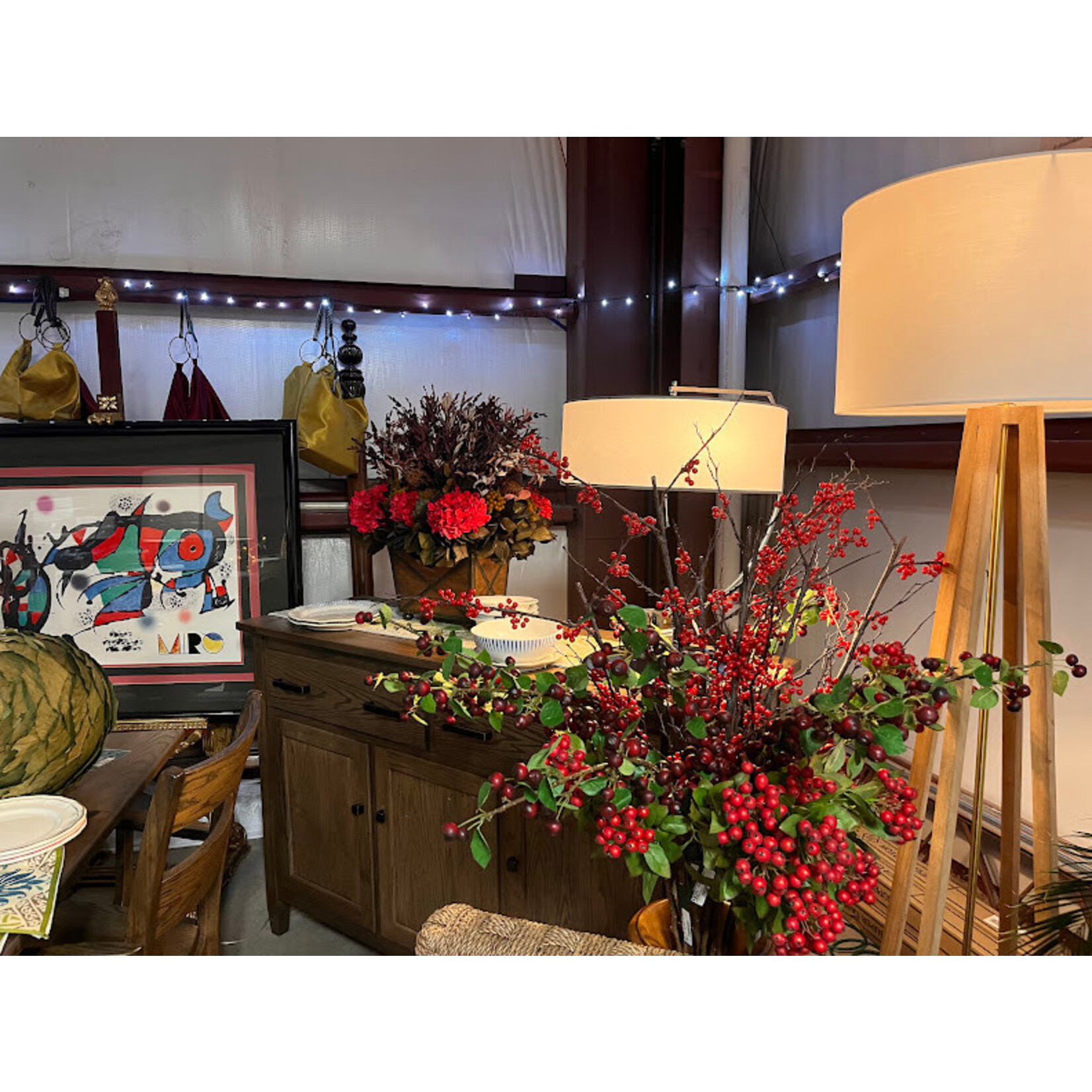 Napa Home and Garden Ilex Red Berry Branch