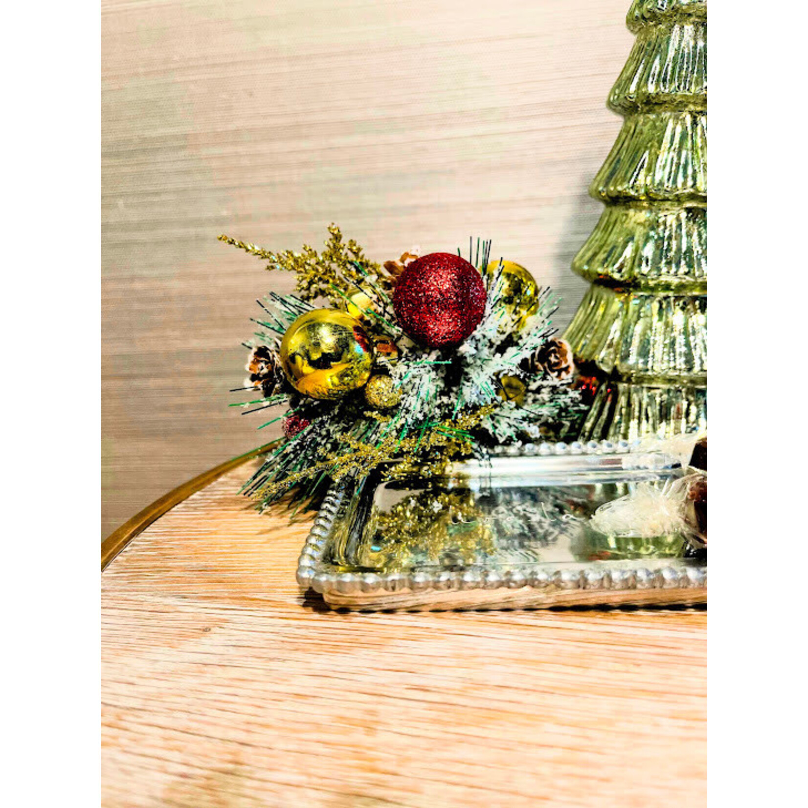 Zodax Linden LED Glass Tree Light Green