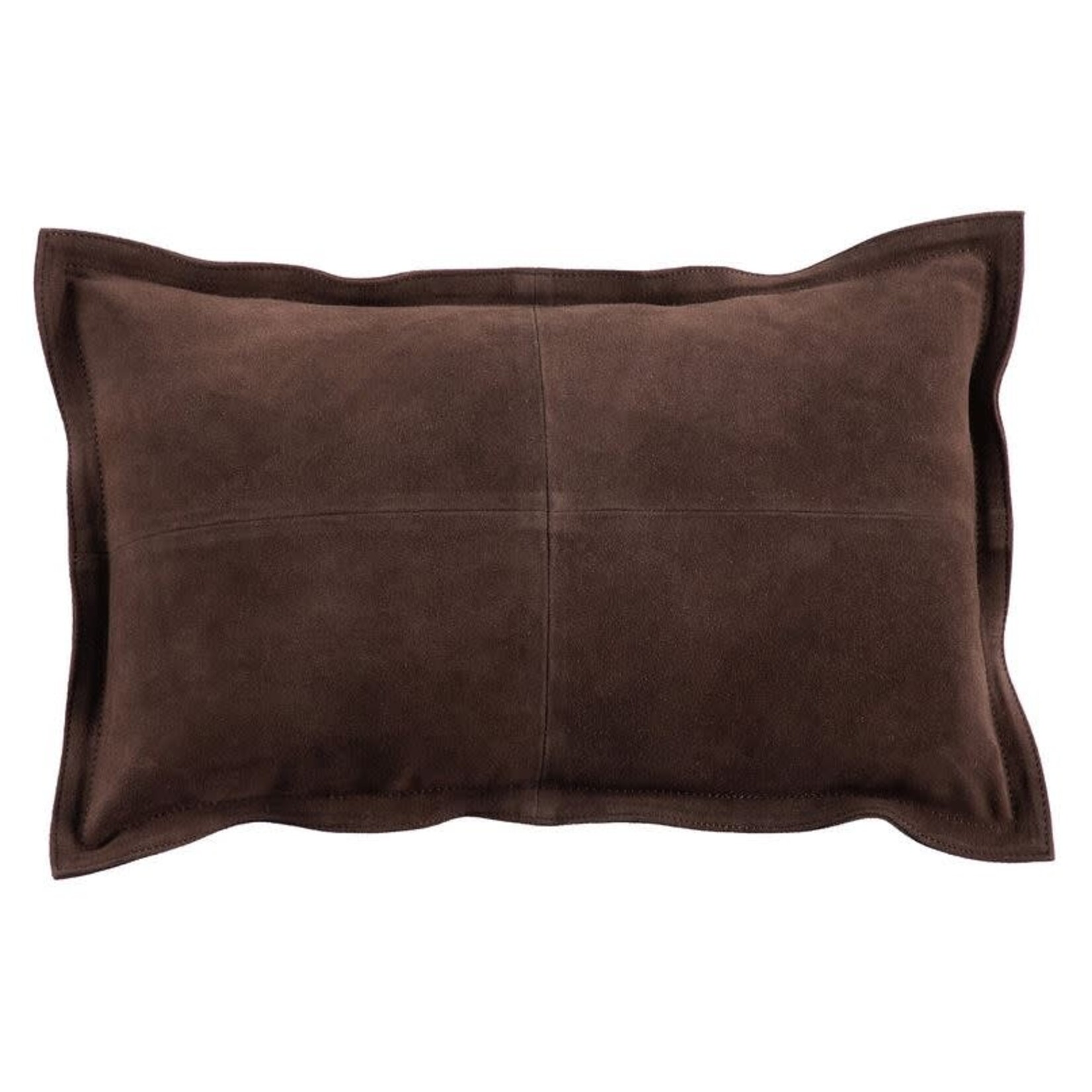 Fibre by Auskin Suede Leather Java Cushion Pillow 15"x22"