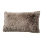 Fibre by Auskin Long Wool Vole Cushion Pillow 11"x22"