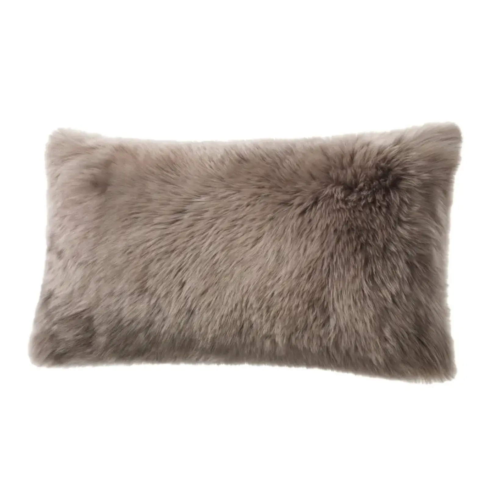 Fibre by Auskin Long Wool Vole Cushion Pillow 11"x22"