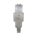 Camer Monumental Camer Venini Glass Tronchi Tube Chandelier