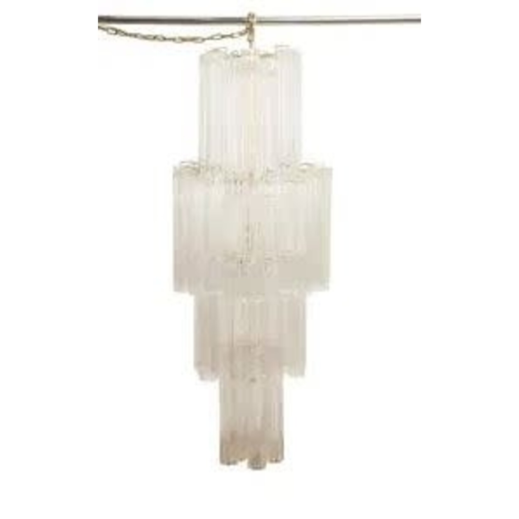 Camer Monumental Camer Venini Glass Tronchi Tube Chandelier