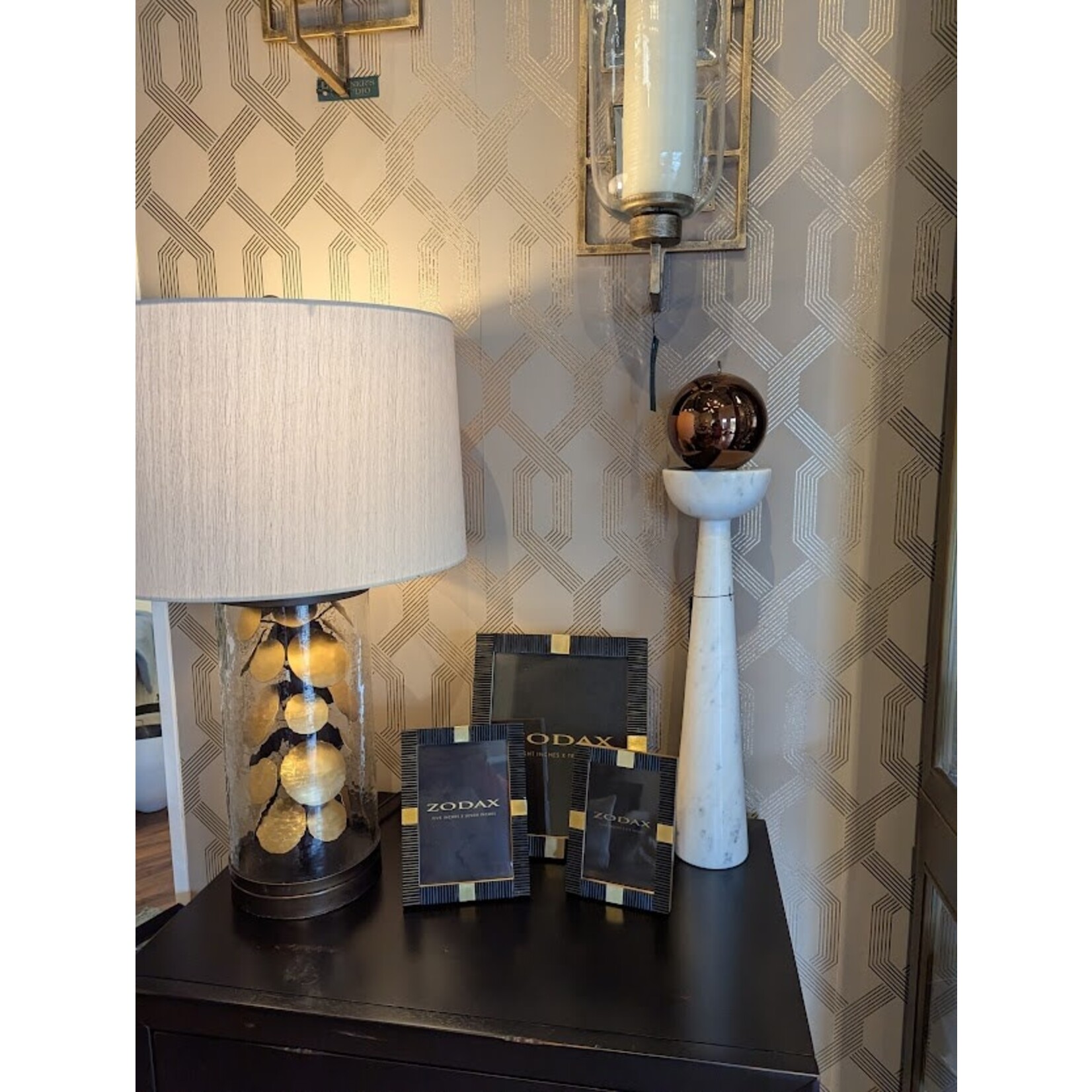 Zodax Maha Black Bone and Brass Frame 8x10